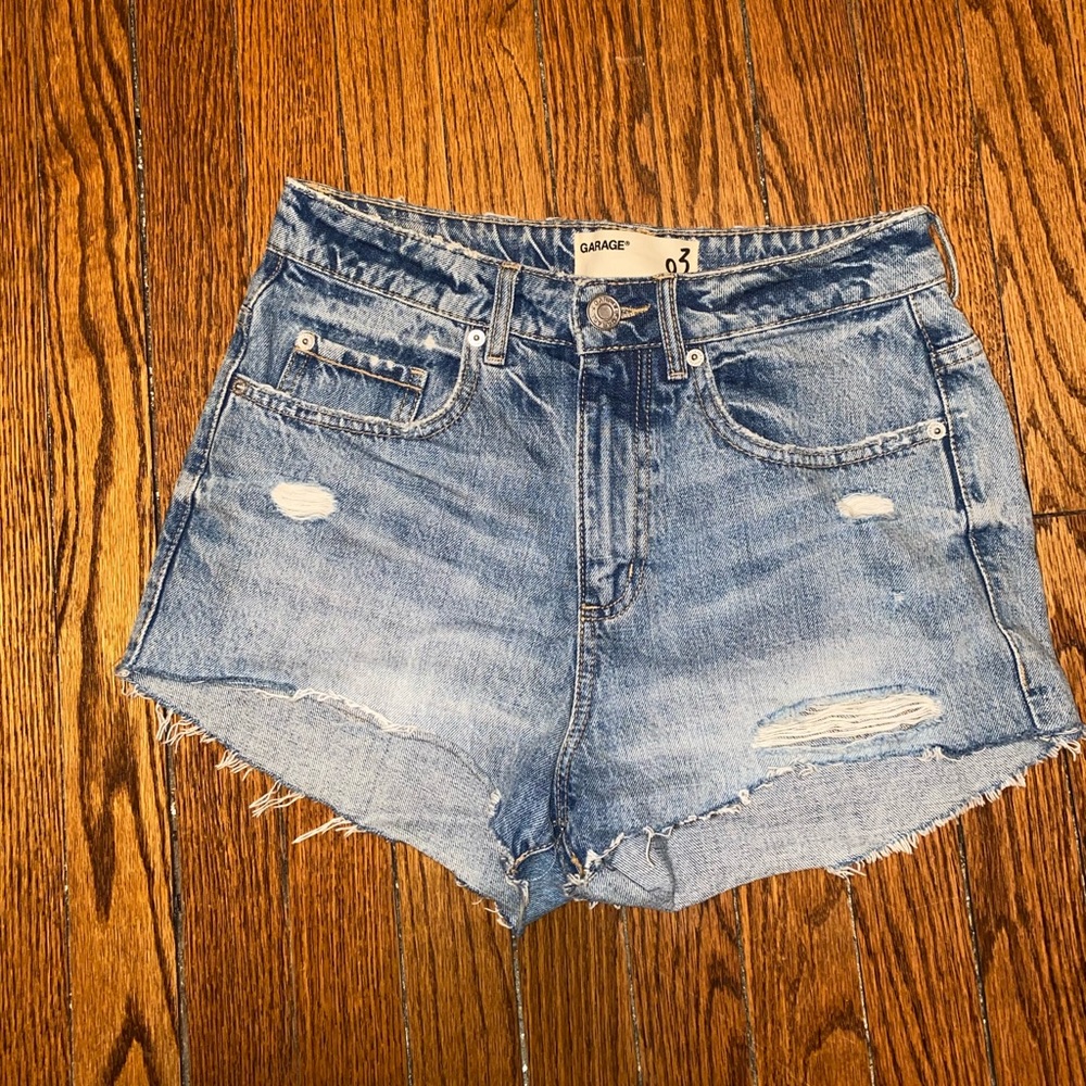 Garage jean shorts